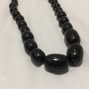 3/$10 - Black Beaded Necklace
